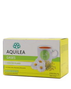 Aquilea Gases Vientre Plano Infusiones Bienestar 20 Bolsitas Sabor Limón