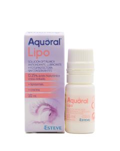 Aquoral Lipo Solución Oftálmica Lubricante Antioxidante 10ml