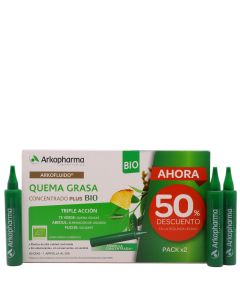 Arkofluído Quema Grasa Bio 40 Ampollas 40 Días Pack Arkopharma 