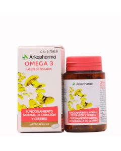 Arkopharma Omega 3 50 Cápsulas Funcionamiento Normal de Corazón y Cerebro
