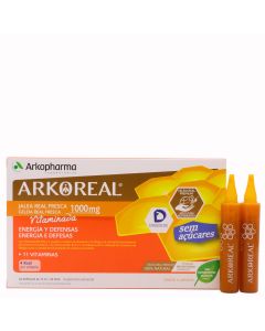 Arkoreal Jalea Real Fresca Vitaminada Ligth 1000mg 20 Ampollas Arkopharma