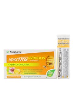Arkovox Própolis Garganta 24 Comprimidos para Chupar Miel y Limón 