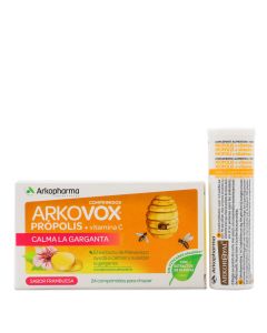 Arkovox Própolis 24 Comprimidos para Chupar Sabor Frambuesa