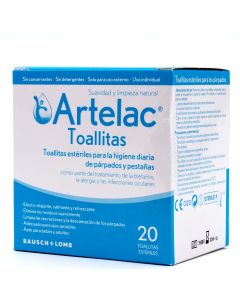 Artelac Toallitas Bausch & Lomb 20 Toallitas Estériles
