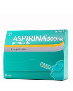 Aspirina 500mg Granulado 20 Sobres