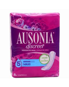 Ausonia Discreet Maxi 8 Compresas Para Pérdidas de Orina