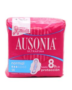 Ausonia Ultrafina Normal 14 Compresas Higiénicas