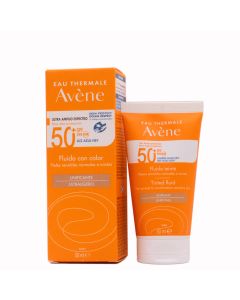 Avene Solar Fluido Coloreado Pieles Normales y Mixtas SPF50+ 50ml