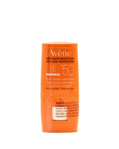 Avene Solar Stick SPF50+ Zonas Sensibles Transparente 8g