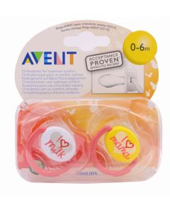 Avent Chupete Tetina Silicona Anatómico Classic 0-6m Pack 2 Chupetes
