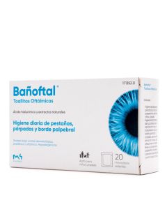 Bañoftal Toallitas Oftálmicas M4 Pharma 20 Monodosis Estériles