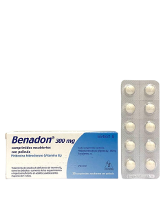 Benadon 300mg 20 Comprimidos