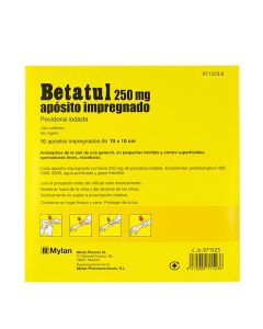 Betatul 10 Apósitos Impregnados