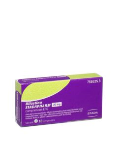 Bilastina Stadapharm 20mg 10 Comprimidos