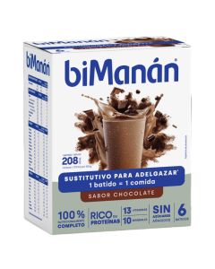 BiManán Batido Sustitutivo Chocolate 6 Batidos