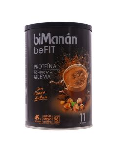 BiManán beFit Proteína Sabor Cacao y Avellana para 11 Batidos 330g