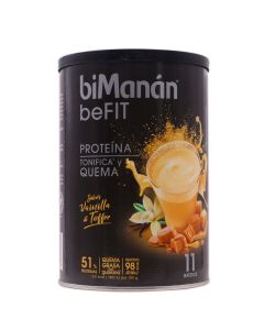 BiManán beFit Proteína Batido Sabor Vainilla y Toffee 11 Batidos 330g
