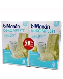 BiManan beKomplett Sabor Yogur 8+8 Barritas 2Ud 50%Dto Duplo