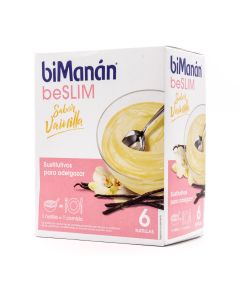 BiManán beSlim Natilla Sabor Vainilla 6 Natillas
