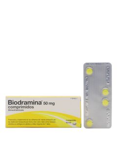 Biodramina 50mg 4 Comprimidos