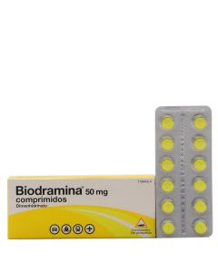 Biodramina 50mg 12 Comprimidos