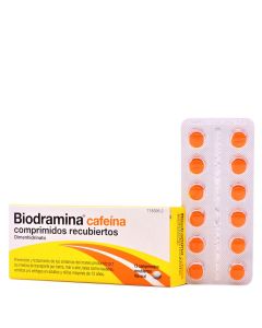 Biodramina Cafeína 12 Comprimidos Recubiertos