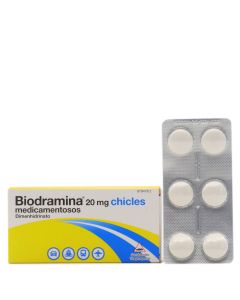 Biodramina Chicles 6 Chicles Medicamentosos