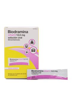 Biodramina Infantil 12 Sobres Monodosis Solución Oral