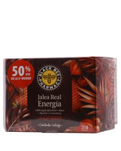 Black Bee Jalea Real Energía 20 Ampollas x 2 Duplo Pharmacy