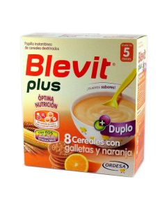 Blevit Plus Duplo 8 Cereales con Galletas y Naranja 600g Ordesa