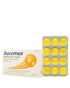 Bucomax Miel y Limón 24 Pastillas para Chupar