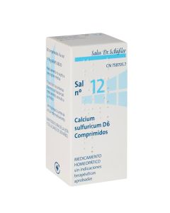 Calcium Sulfuricum D6 Sal Nº12 30 Comprimidos DHU Sales Schussler