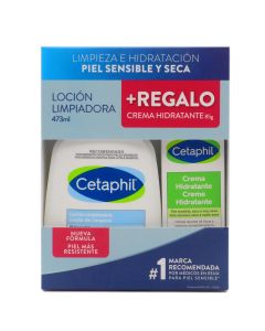 Cetaphil Loción Limpiadora + Cetaphil Crema Hidratante de Regalo Pack