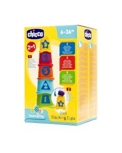 Chicco 2 en 1 Stacking Cups 6-36 Meses