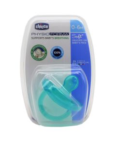 Chicco Chupete Silicona Physio Soft 0-6M Azul