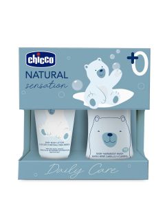 Chicco Set de Baño y Crema Hidratante Natural Sensation 0+