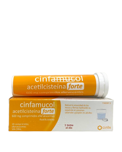 Cinfamucol Acetilcisteína Forte 600mg 20 Comprimidos Efervescentes