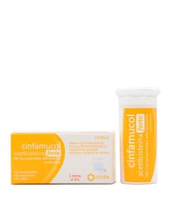 Cinfamucol Acetilcisteína Forte 600 mg 10 Comprimidos Efervescentes