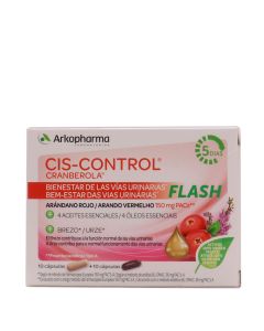 Arkopharma Cis Control Cranberola Flash  10 Cápsulas + 10 Cápsulas
