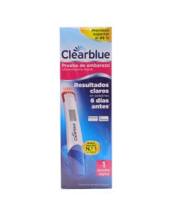 ClearBlue Prueba de Embarazo Ultratemprana 1 Prueba Digital