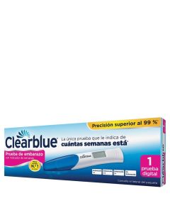 Clearblue Test de Embarazo con Indicador de Semanas 1 Test