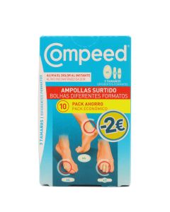 Compeed Ampollas Surtido 3 Tamaños 10 Apósitos Pack Ahorro