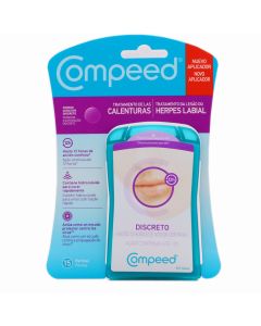 Compeed Calenturas Tratamiento Herpes Labial Discreto 15 Parches-1