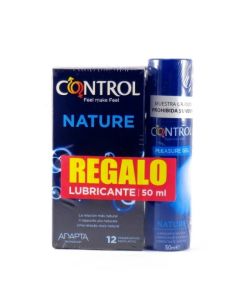 Control Nature 12 Preservativos+Lubricante Nature 50ml Pack