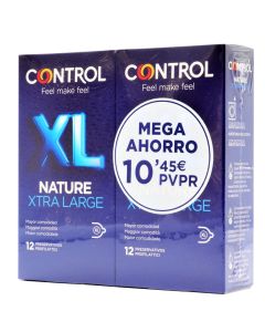 Control Nature XL Preservativos 12+12 Preservativos Pack Mega Ahorro