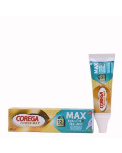 Corega Max Fijación y Sellado Crema Fijadora para Prótesis Dentales Sabor a Menta 40g