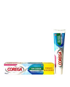 Corega Sin Sabor Crema Fijadora Para Prótesis Dentales 70g Formato Ahorro