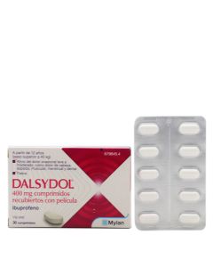
Dalsydol 400 mg 30 Comprimidos Recubiertos Ibuprofeno

