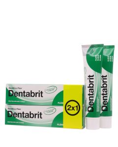 Dentabrit dentrifico Fluor 125 ml x 2 pack