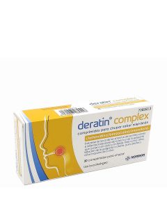 Deratin Complex 30 Comprimidos Para Chupar Sabor Miel Limón Normon